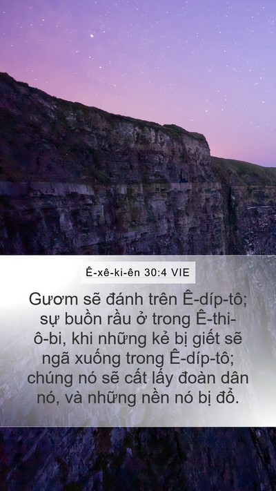 Ê-xê-ki-ên 30:4 VIE Bible Verse Image