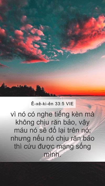 Ê-xê-ki-ên 33:5 VIE Bible Verse Image