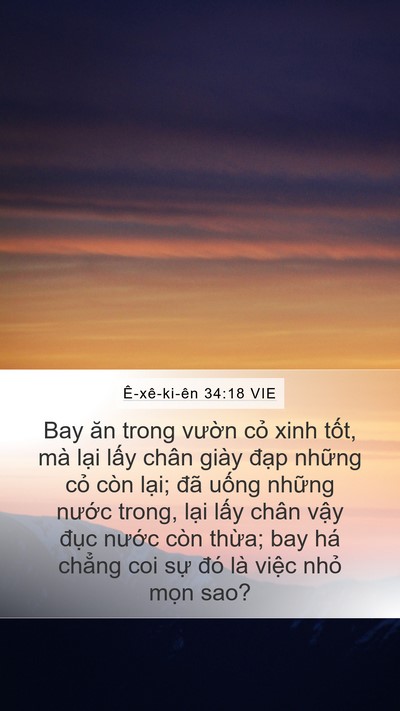 Ê-xê-ki-ên 34:18 VIE Mobile Phone Wallpaper - Bay ăn trong vườn cỏ xinh tốt, mà lại - Mobile Bible Verse Wallpaper