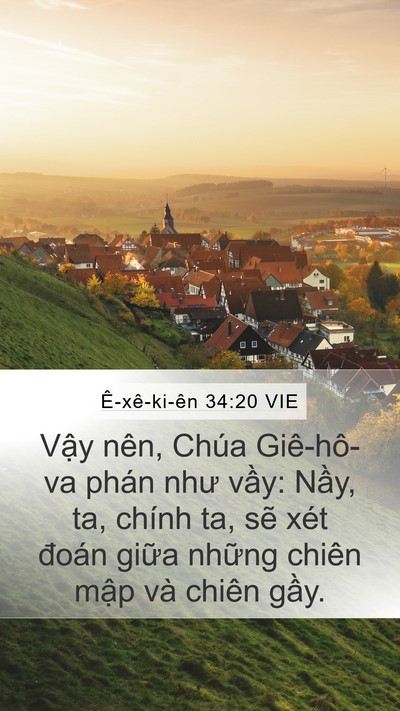 Ê-xê-ki-ên 34:20 VIE Bible Verse Image