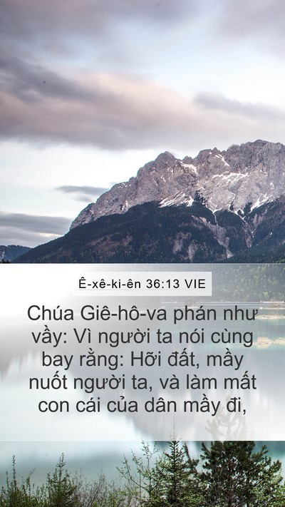 Ê-xê-ki-ên 36:13 VIE Bible Verse Image