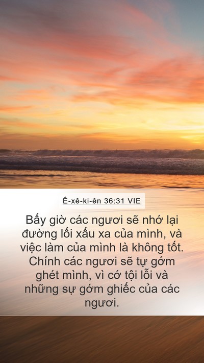 Ê-xê-ki-ên 36:31 VIE Bible Verse Image