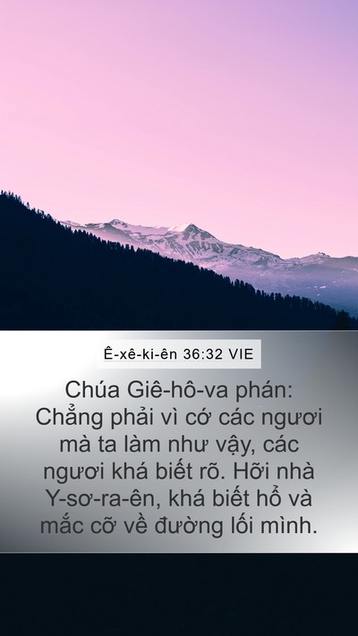 Ê-xê-ki-ên 36:32 VIE Bible Verse Image