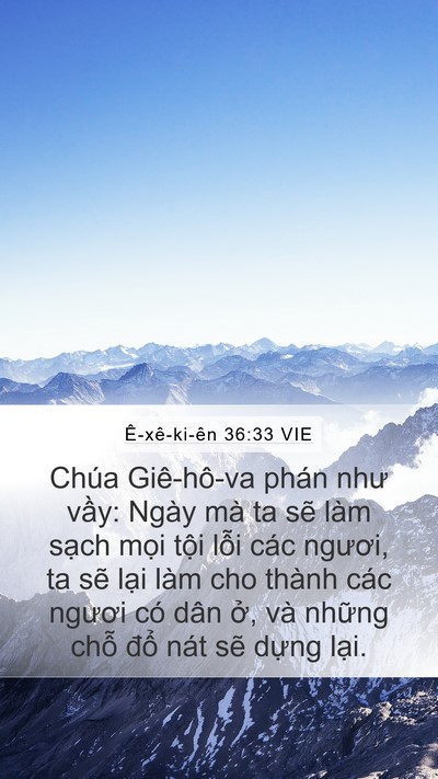 Ê-xê-ki-ên 36:33 VIE Bible Verse Image