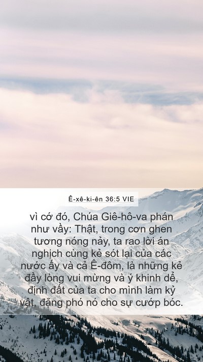Ê-xê-ki-ên 36:5 VIE Bible Verse Image