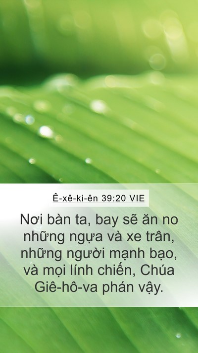 Ê-xê-ki-ên 39:20 VIE Bible Verse Image