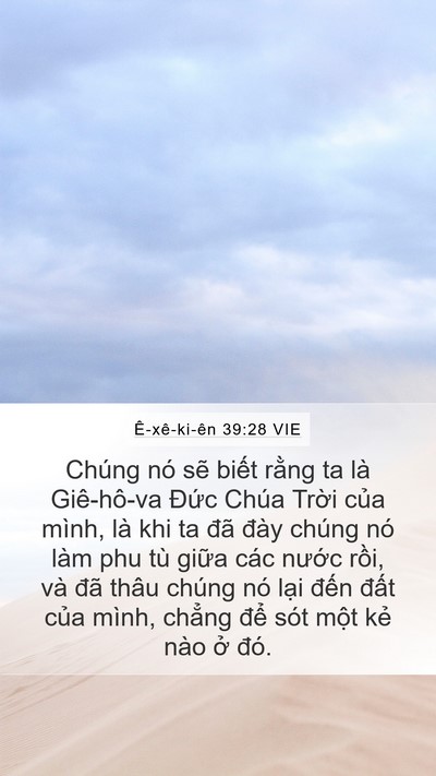 Ê-xê-ki-ên 39:28 VIE Bible Verse Image