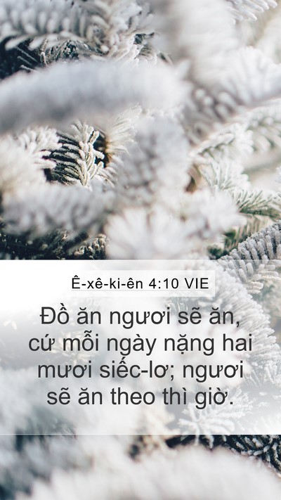Ê-xê-ki-ên 4:10 VIE Bible Verse Image