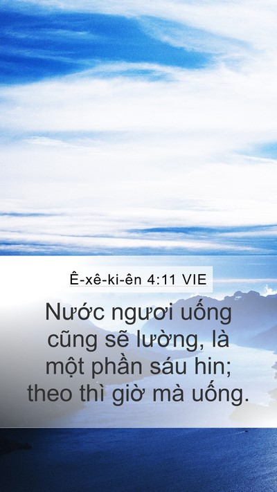 Ê-xê-ki-ên 4:11 VIE Bible Verse Image