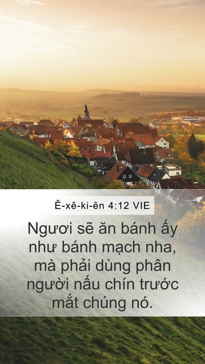 Ê-xê-ki-ên 4:12 VIE Bible Verse Image