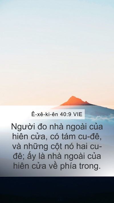 Ê-xê-ki-ên 40:9 VIE Bible Verse Image