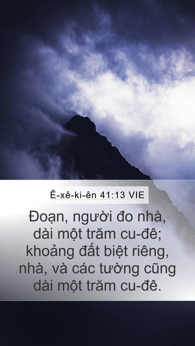 Ê-xê-ki-ên 41:13 VIE Bible Verse Image