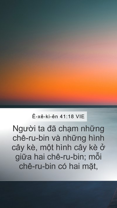 Ê-xê-ki-ên 41:18 VIE Bible Verse Image