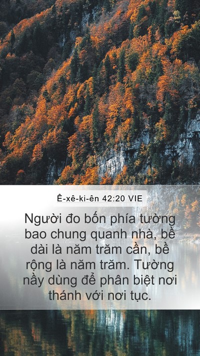Ê-xê-ki-ên 42:20 VIE Bible Verse Image
