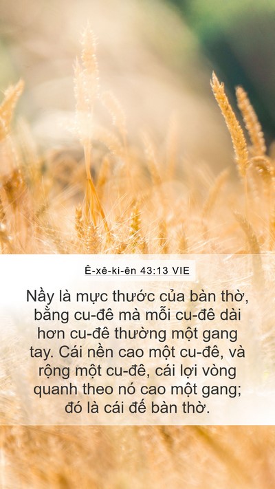 Ê-xê-ki-ên 43:13 VIE Bible Verse Image