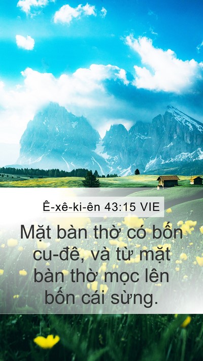 Ê-xê-ki-ên 43:15 VIE Bible Verse Image