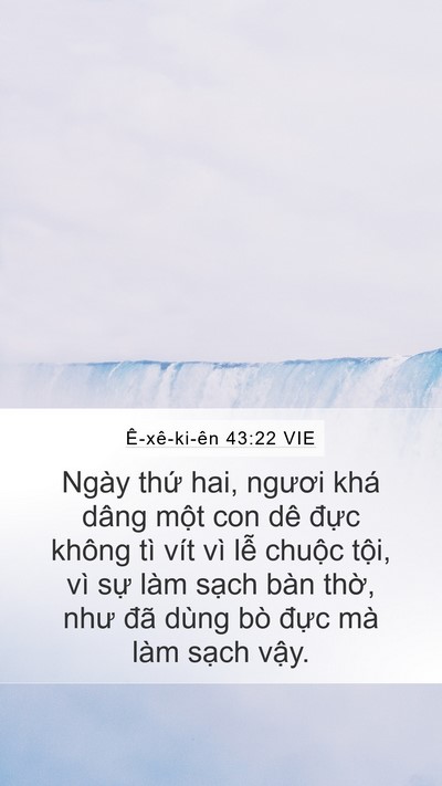 Ê-xê-ki-ên 43:22 VIE Bible Verse Image