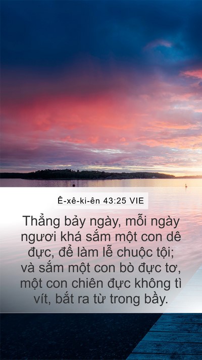 Ê-xê-ki-ên 43:25 VIE Bible Verse Image
