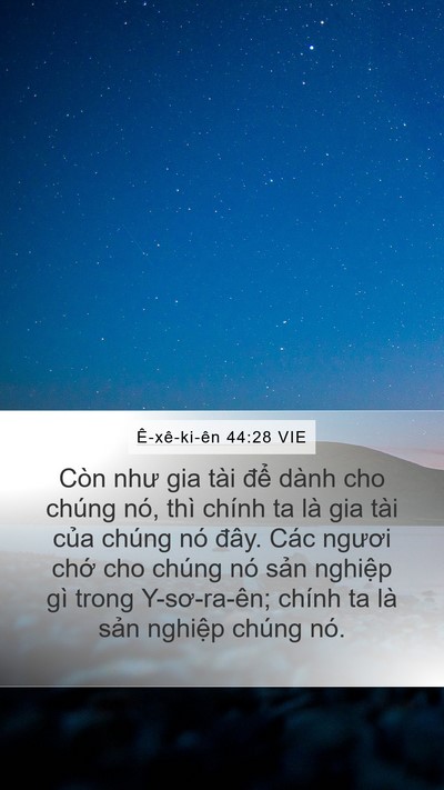 Ê-xê-ki-ên 44:28 VIE Bible Verse Image