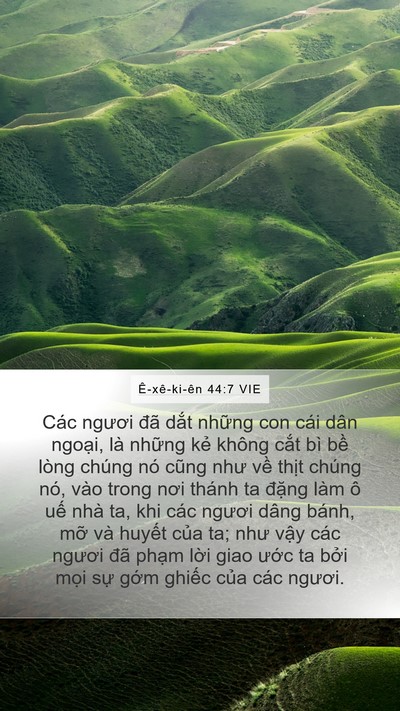 Ê-xê-ki-ên 44:7 VIE Bible Verse Image