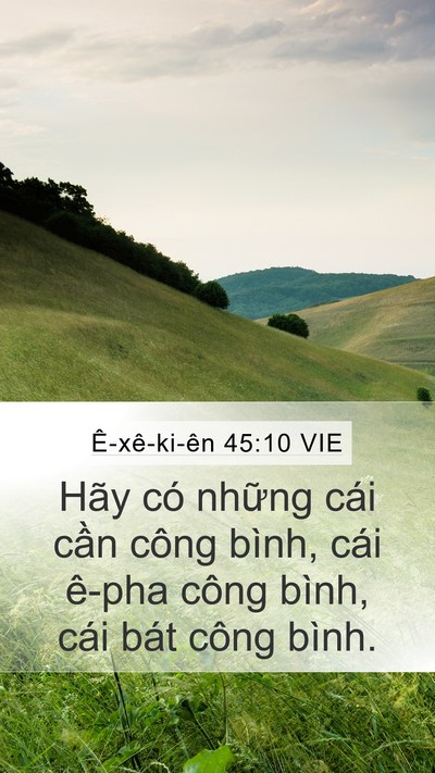 Ê-xê-ki-ên 45:10 VIE Bible Verse Image