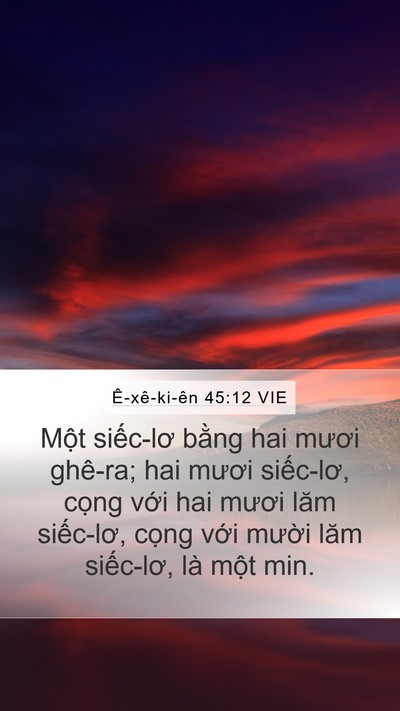 Ê-xê-ki-ên 45:12 VIE Bible Verse Image