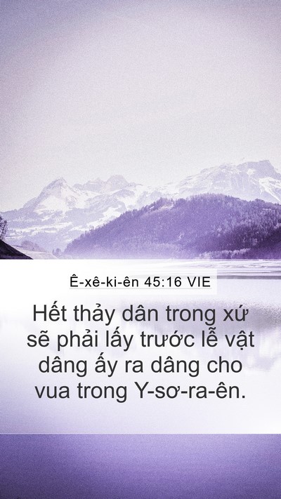 Ê-xê-ki-ên 45:16 VIE Bible Verse Image