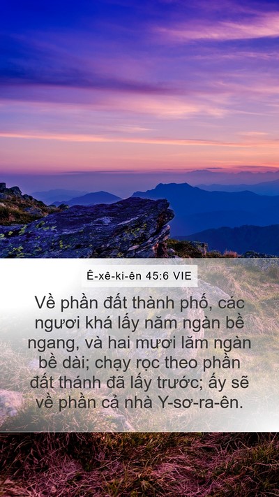 Ê-xê-ki-ên 45:6 VIE Bible Verse Image