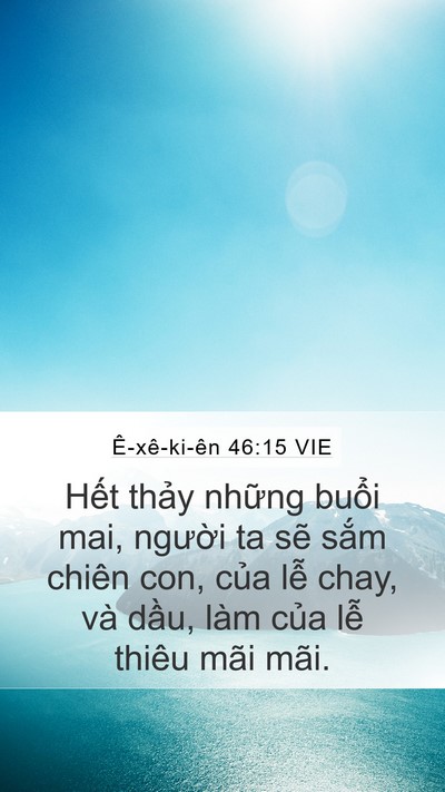 Ê-xê-ki-ên 46:15 VIE Bible Verse Image