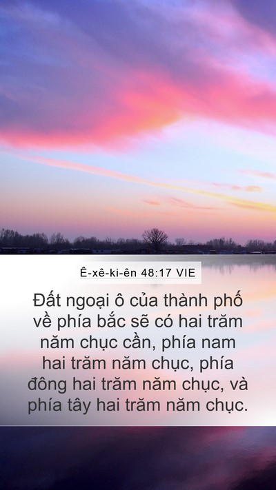 Ê-xê-ki-ên 48:17 VIE Mobile Phone Wallpaper - Đất ngoại ô của thành phố về phía - Mobile Bible Verse Wallpaper