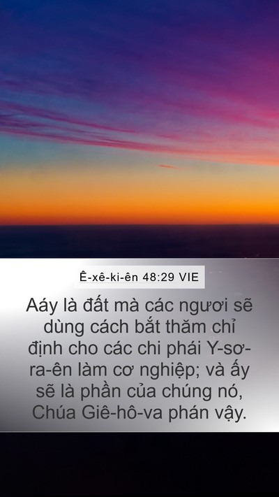 Ê-xê-ki-ên 48:29 VIE Bible Verse Image