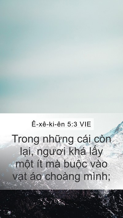 Ê-xê-ki-ên 5:3 VIE Bible Verse Image
