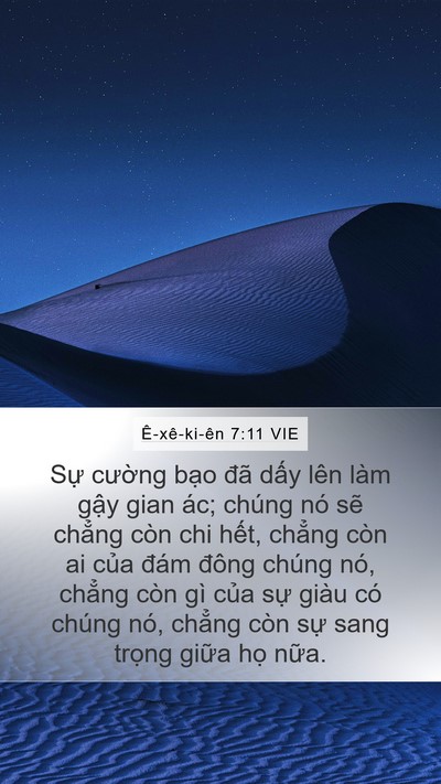 Ê-xê-ki-ên 7:11 VIE Mobile Phone Wallpaper - Sự cường bạo đã dấy lên làm gậy - Mobile Bible Verse Wallpaper