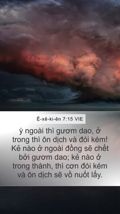 Ê-xê-ki-ên 7:15 VIE Mobile Phone Wallpaper - ỳ ngoài thì gươm dao, ở trong thì ôn - Mobile Bible Verse Wallpaper