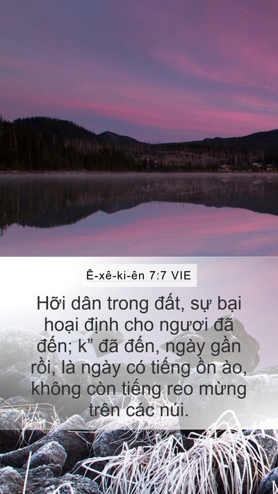 Ê-xê-ki-ên 7:7 VIE Mobile Phone Wallpaper - Hỡi dân trong đất, sự bại hoại - Mobile Bible Verse Wallpaper