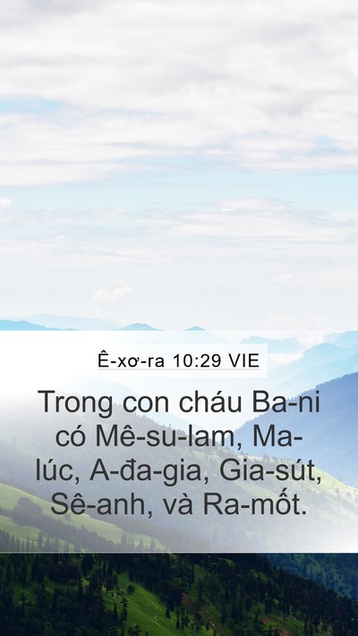 Ê-xơ-ra 10:29 VIE Bible Verse Image