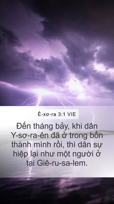 Ê-xơ-ra 3:1 VIE Bible Verse Image