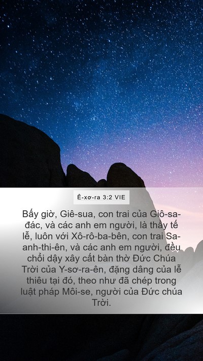 Ê-xơ-ra 3:2 VIE Bible Verse Image
