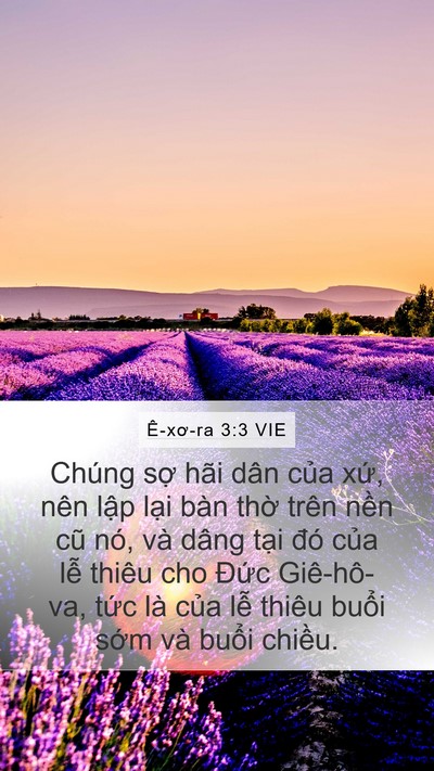 Ê-xơ-ra 3:3 VIE Bible Verse Image