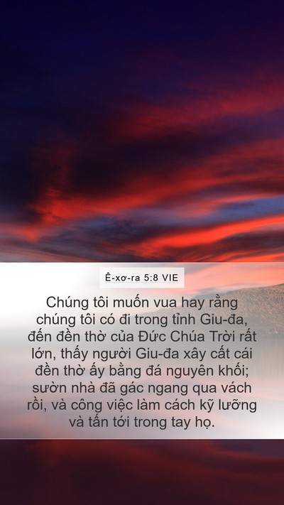 Ê-xơ-ra 5:8 VIE Bible Verse Image