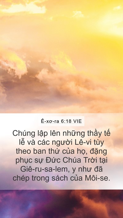 Ê-xơ-ra 6:18 VIE Bible Verse Image