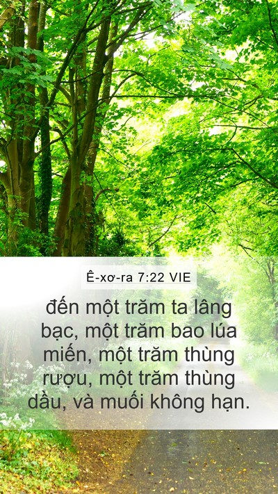 Ê-xơ-ra 7:22 VIE Bible Verse Image