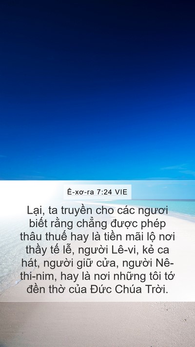 Ê-xơ-ra 7:24 VIE Bible Verse Image