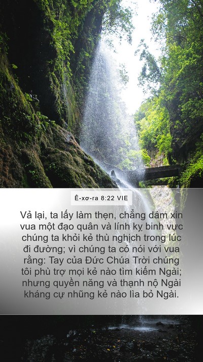 Ê-xơ-ra 8:22 VIE Bible Verse Image