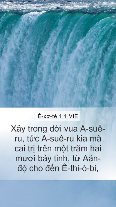 Ê-xơ-tê 1:1 VIE Mobile Phone Wallpaper - Xảy trong đời vua A-suê-ru, tức A-suê-ru - Mobile Bible Verse Wallpaper
