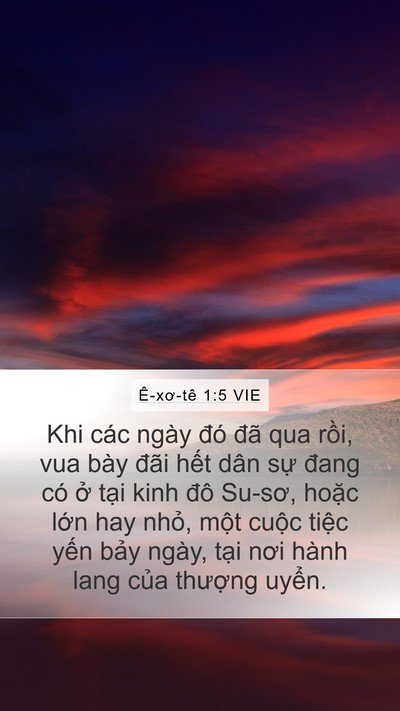 Ê-xơ-tê 1:5 VIE Bible Verse Image