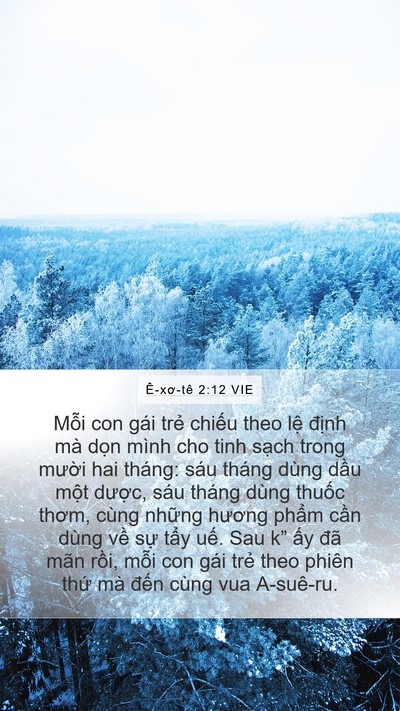 Ê-xơ-tê 2:12 VIE Bible Verse Image