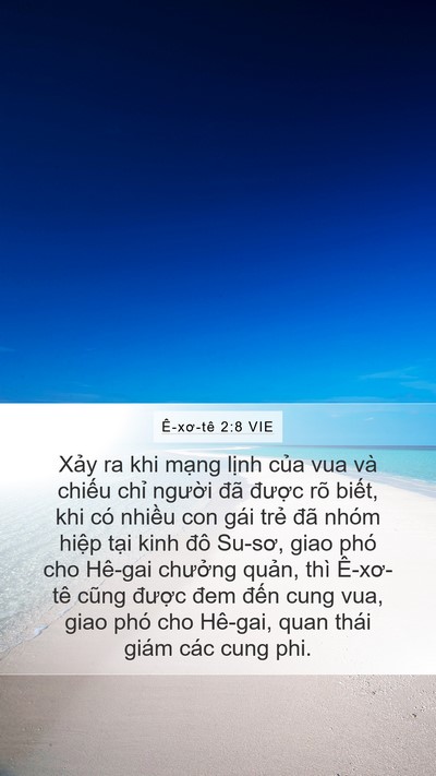 Ê-xơ-tê 2:8 VIE Bible Verse Image