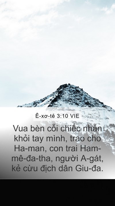 Ê-xơ-tê 3:10 VIE Bible Verse Image