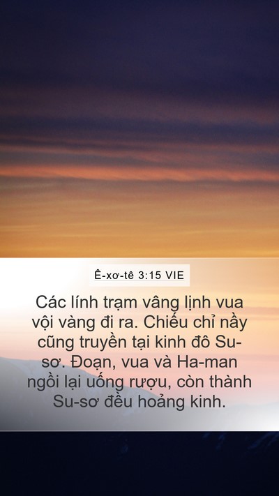Ê-xơ-tê 3:15 VIE Bible Verse Image